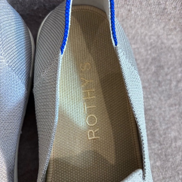 ROTHY’s Sz 10 The Original Slip-On Loafers Rubber Sole Machine Washable in Grey - Picture 4 of 11